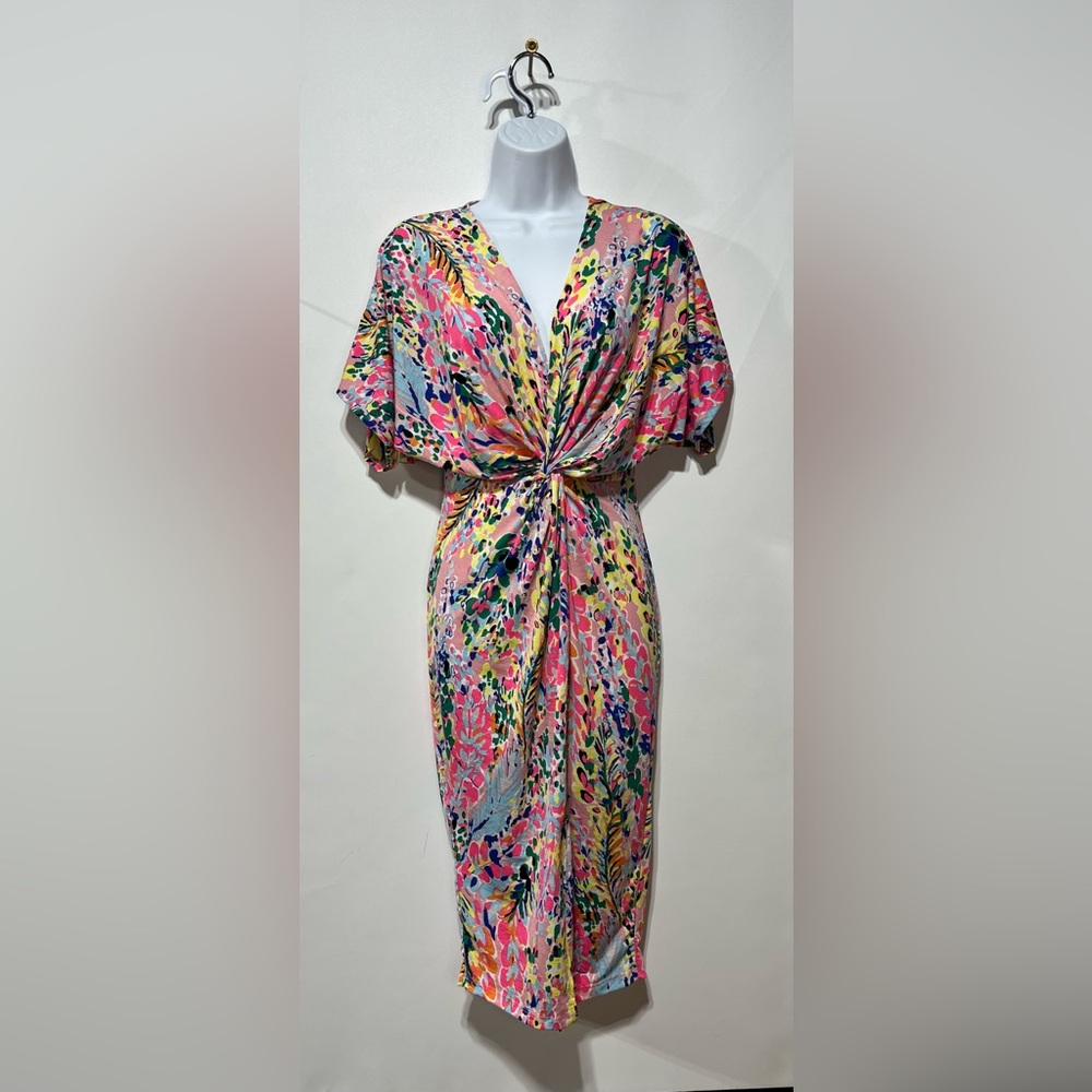 Beeson River‎ Colorful Abstract Print Women's Dress Size Small